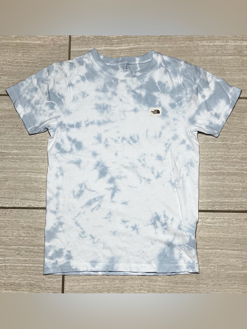The North Face Women's Small Sky Blue Tie Dye Short Sleeve Cotton T-Shirt